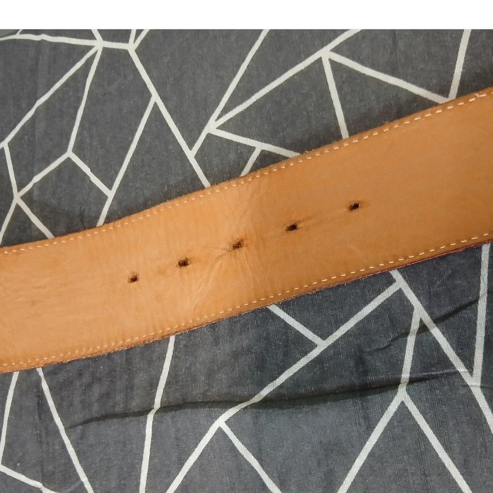 VTG 90s Talbots Burgundy Genuine Suede Wide Waist Belt Made in USA Vintage Med